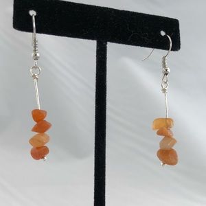 Handmade stone earrings